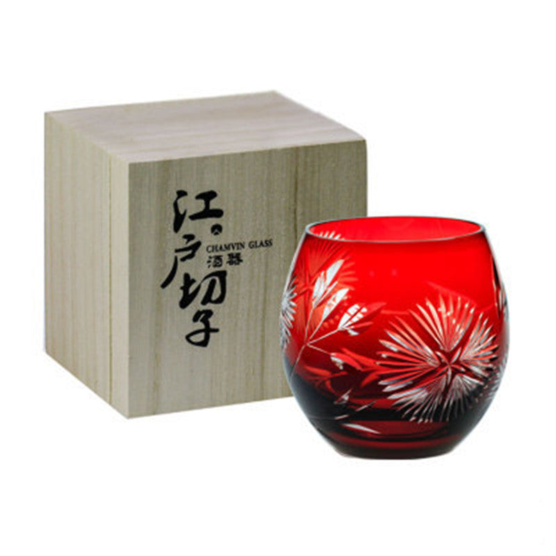 Japanese Style Carved Edo Paper Box Cut Cup