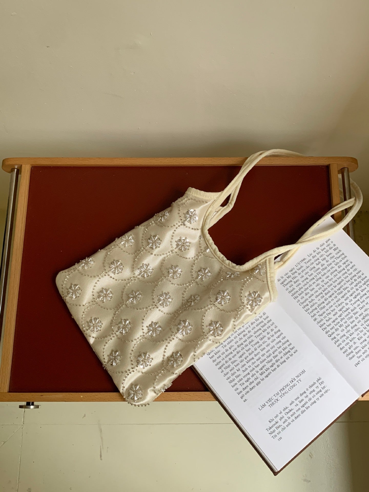 Embroidered Beaded Versatile Single-shoulder Bag