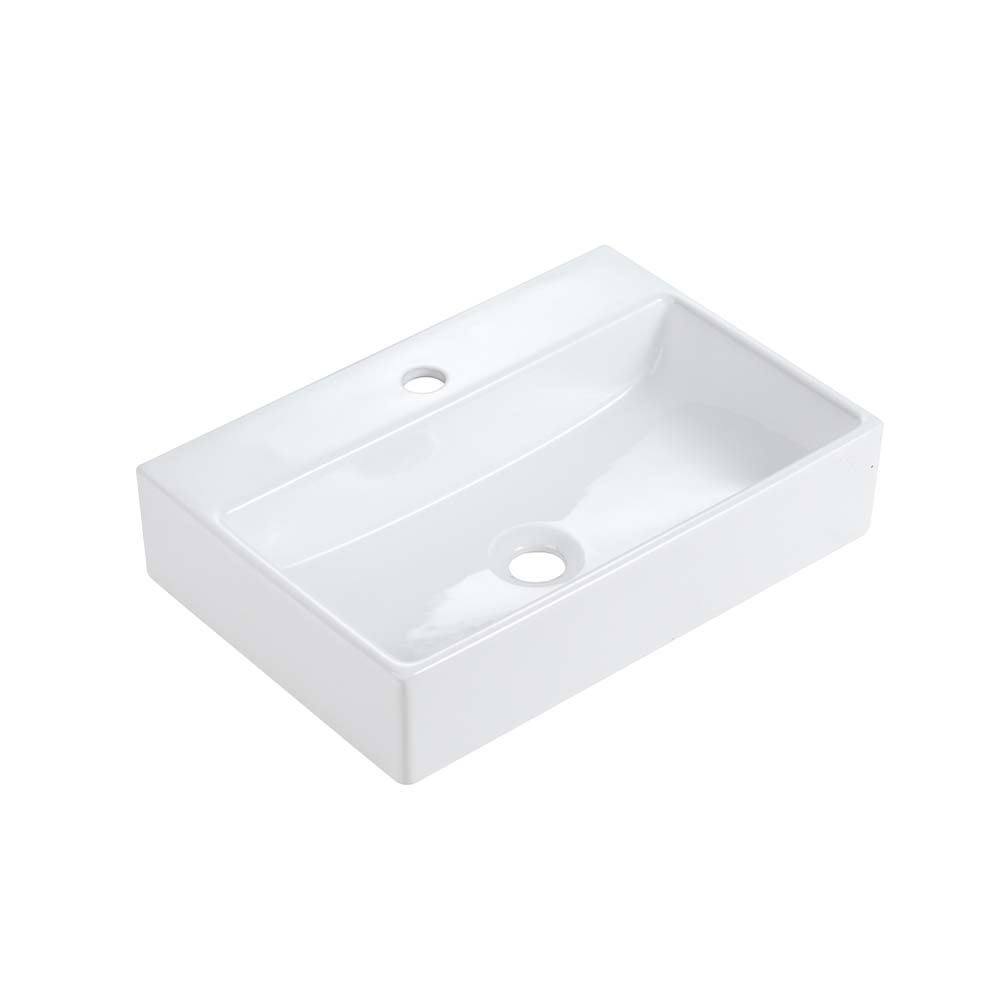 BB15-20Y-301 20"x14" Integrated Ceramic Bathroom Vanity Sink