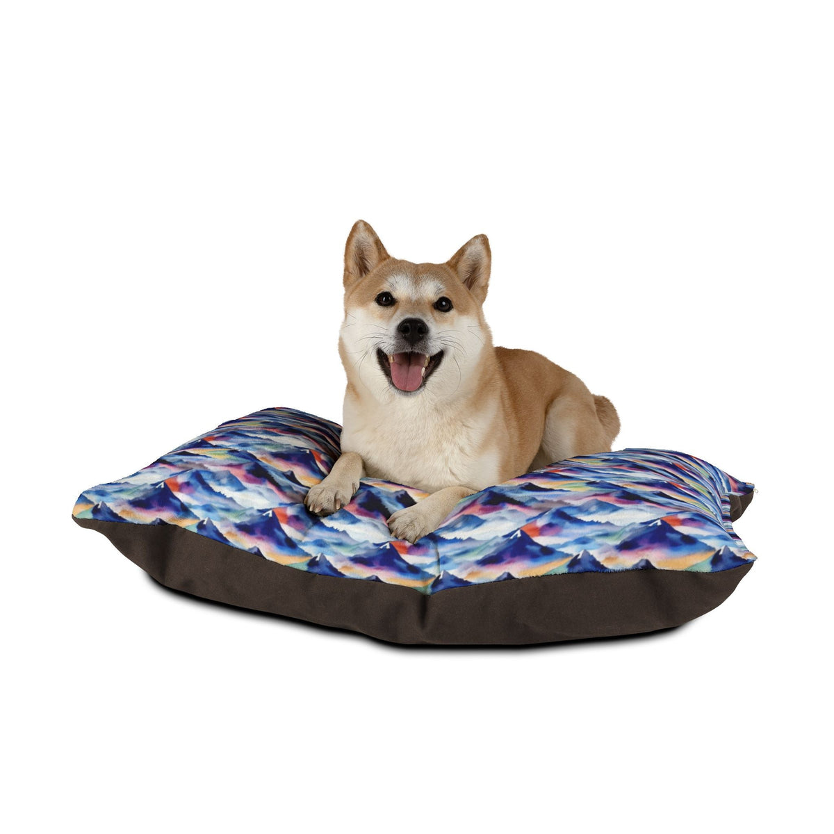 Endless Watercolor Mountain Waves - Pet Bed Pet Zen
