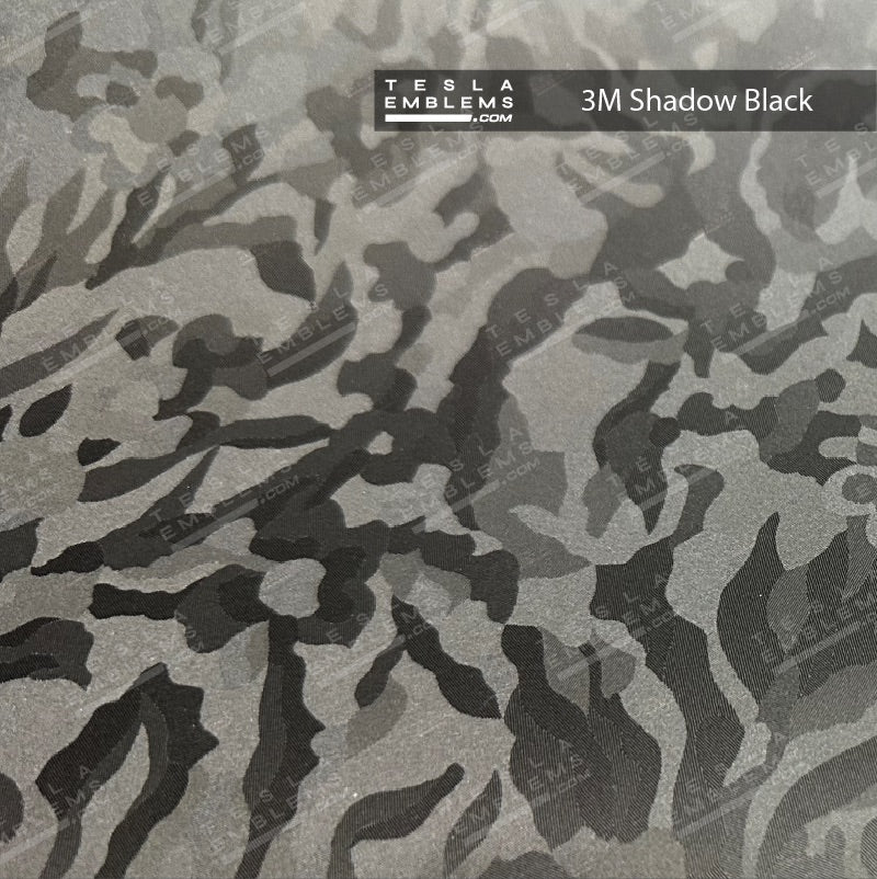 3M Shadow Black Camo Tesla Door Handle Decals (4pcs)