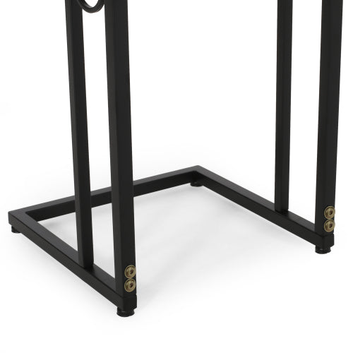 Essex Set of 2 Modern Black Metal End Tables