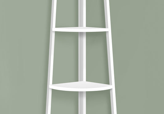 Bookshelf Etagere Corner 4 Tier Office Contemporary & Modern