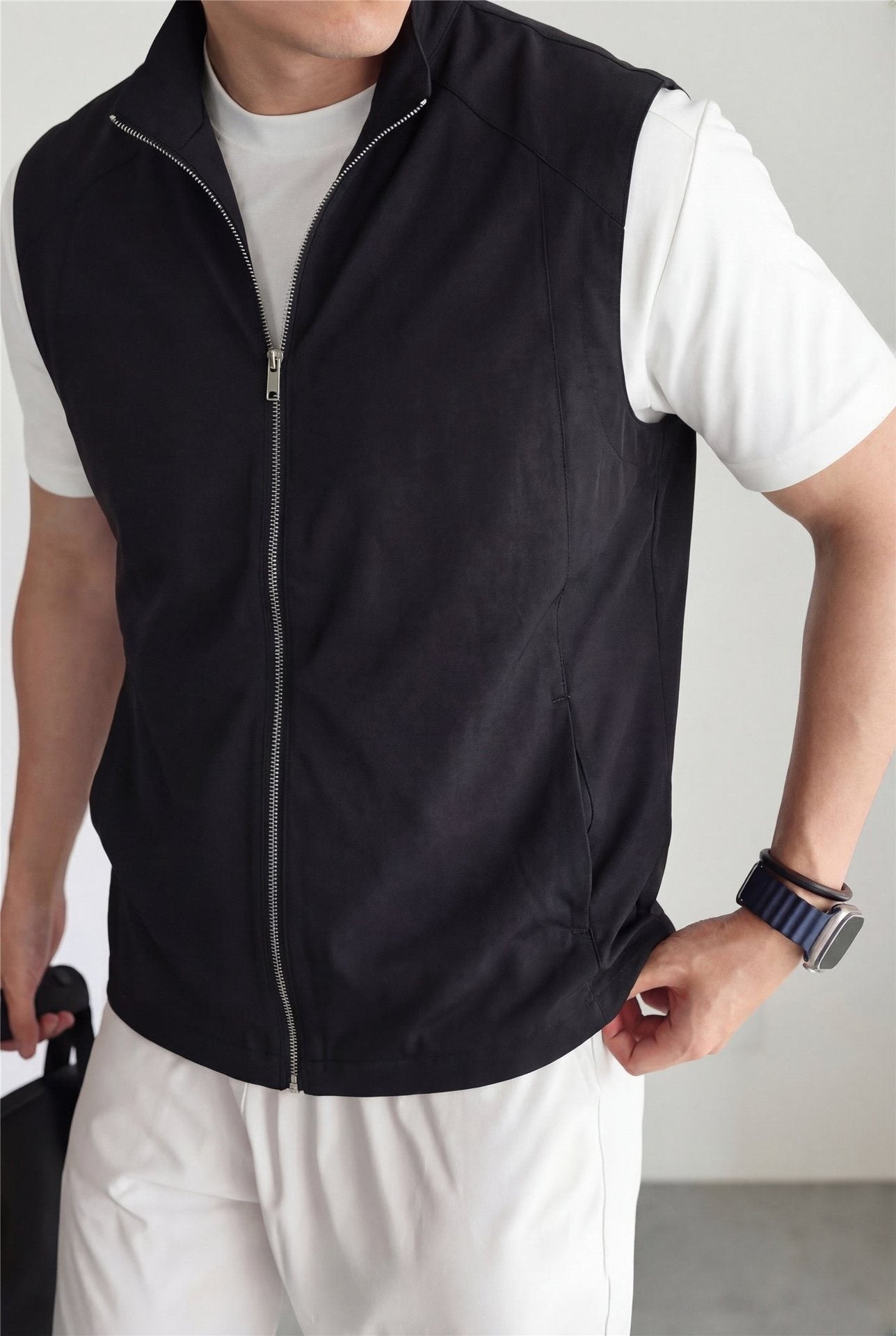 Mens Vest Sports Fashion Casual Jacket