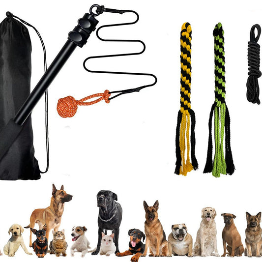 Telescopic Stick Dog Teasing Rod Toy Pet