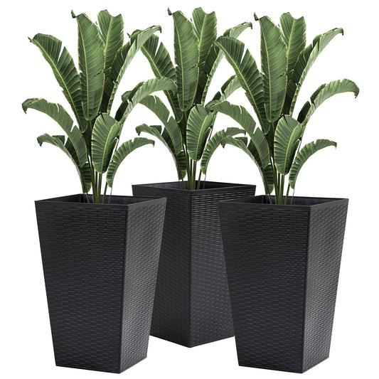 Outsunny Set of 3 Tall Planters