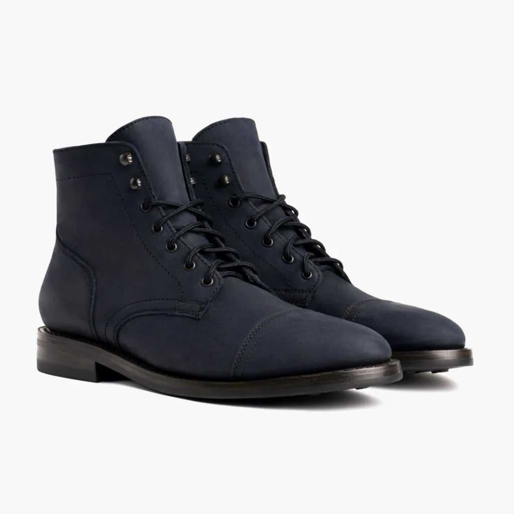 Mens Retro Round-toe Work Boots