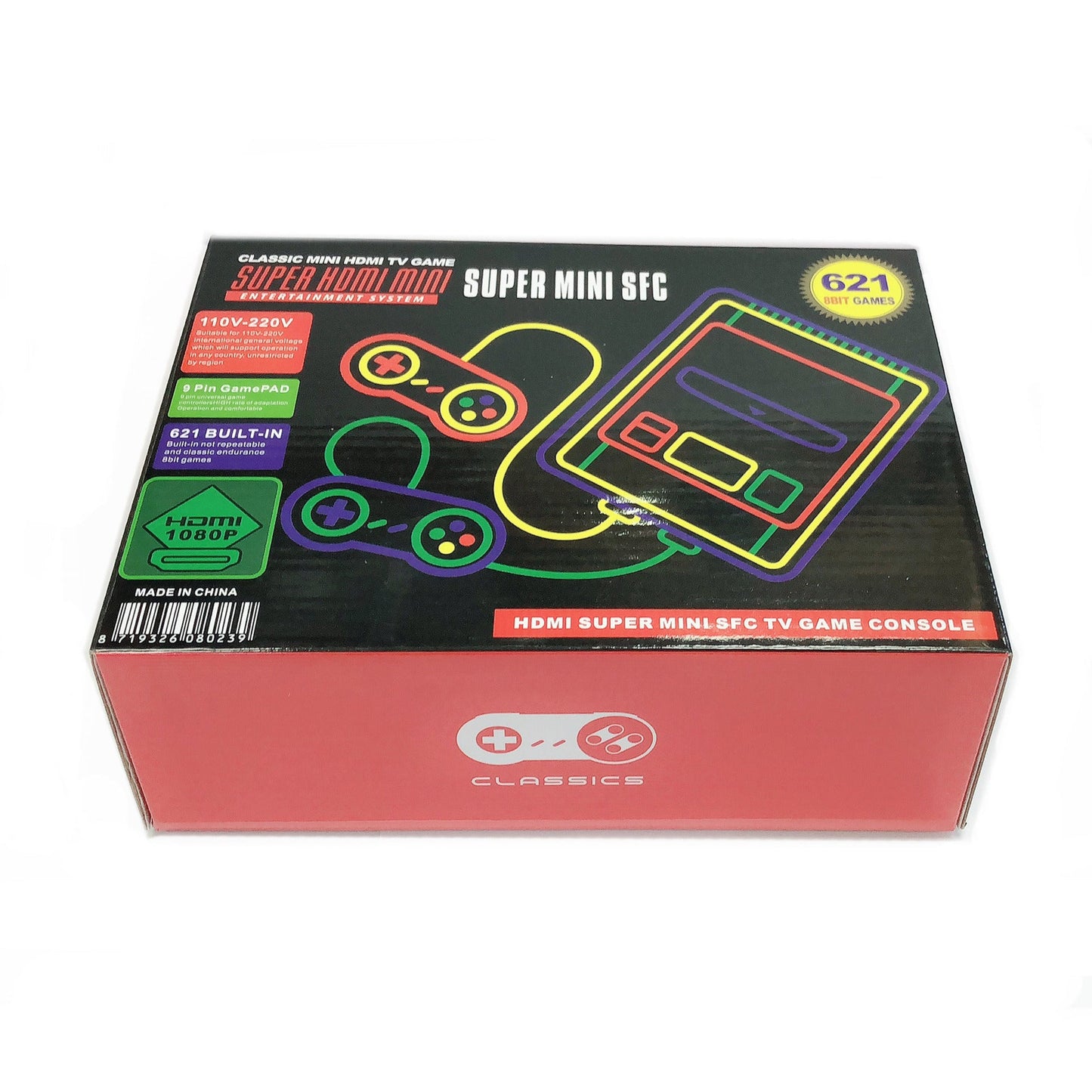 Mini Retro Game Console with 500 Classic Games and HDMI Output for TV Connection