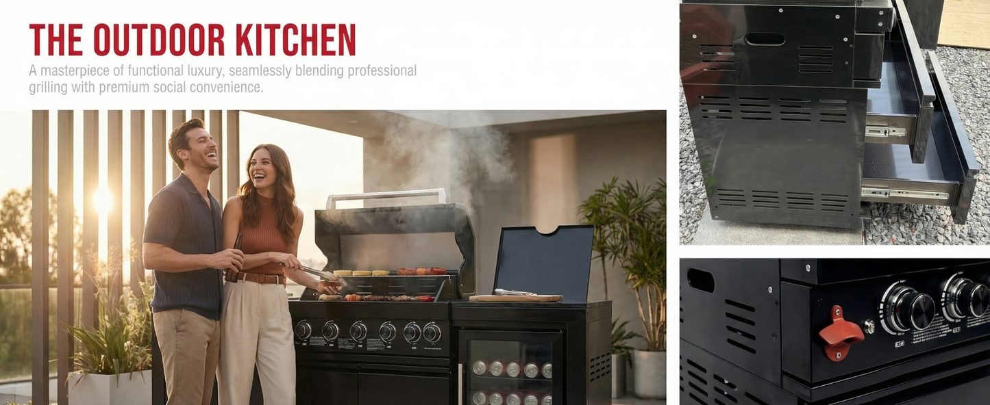 6-Burner Propane Gas Grill