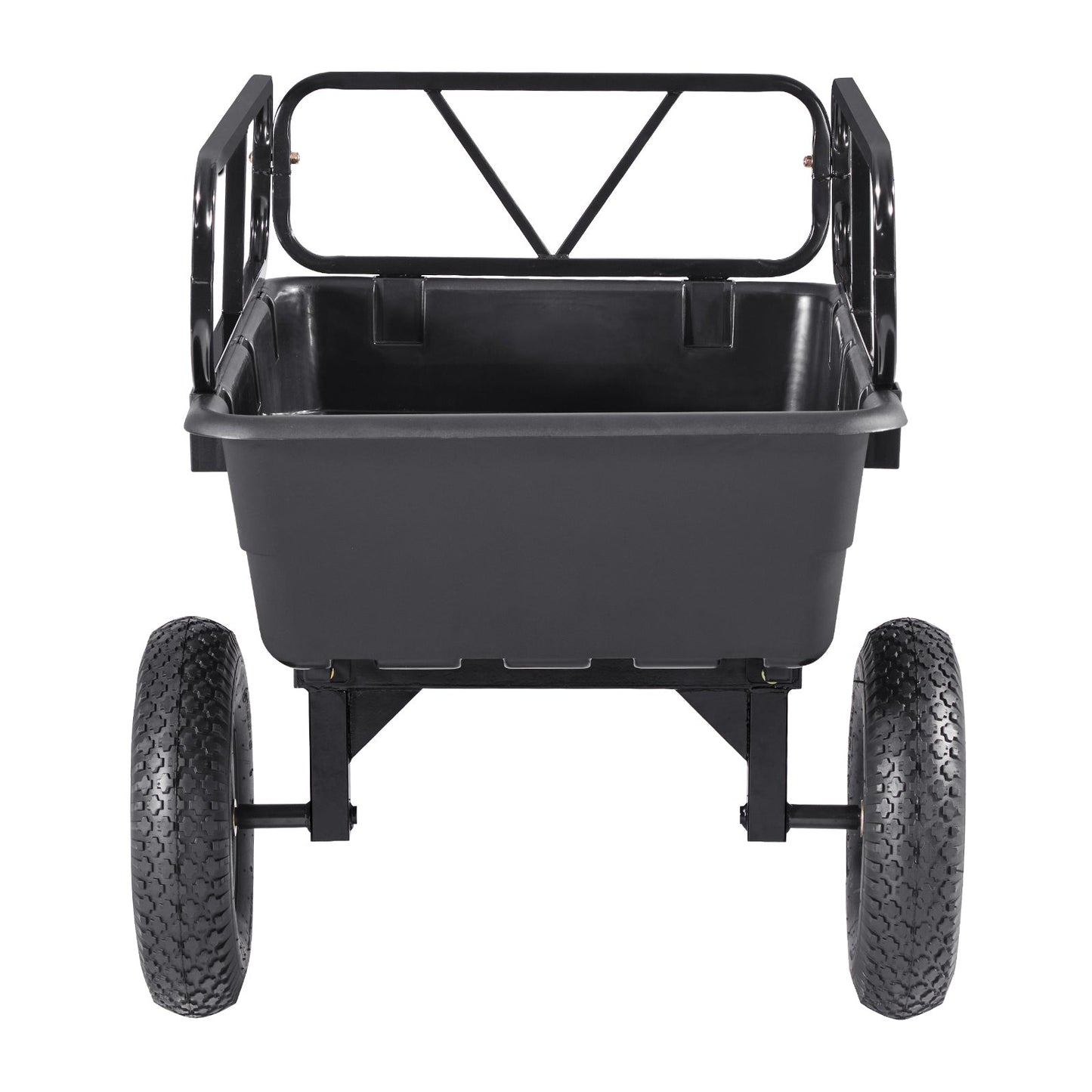 Dump Trailer 500 lbs 10 Cu. Ft Tow Behind Plastic Garden ATV Trailer Cart