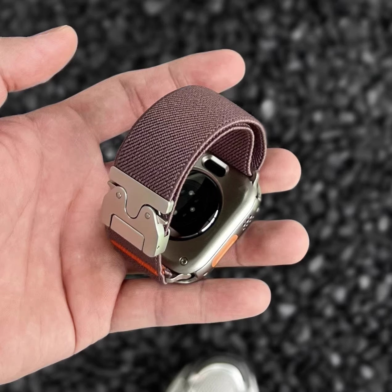 Parachute-buckle Elastic Nylon Watch Strap