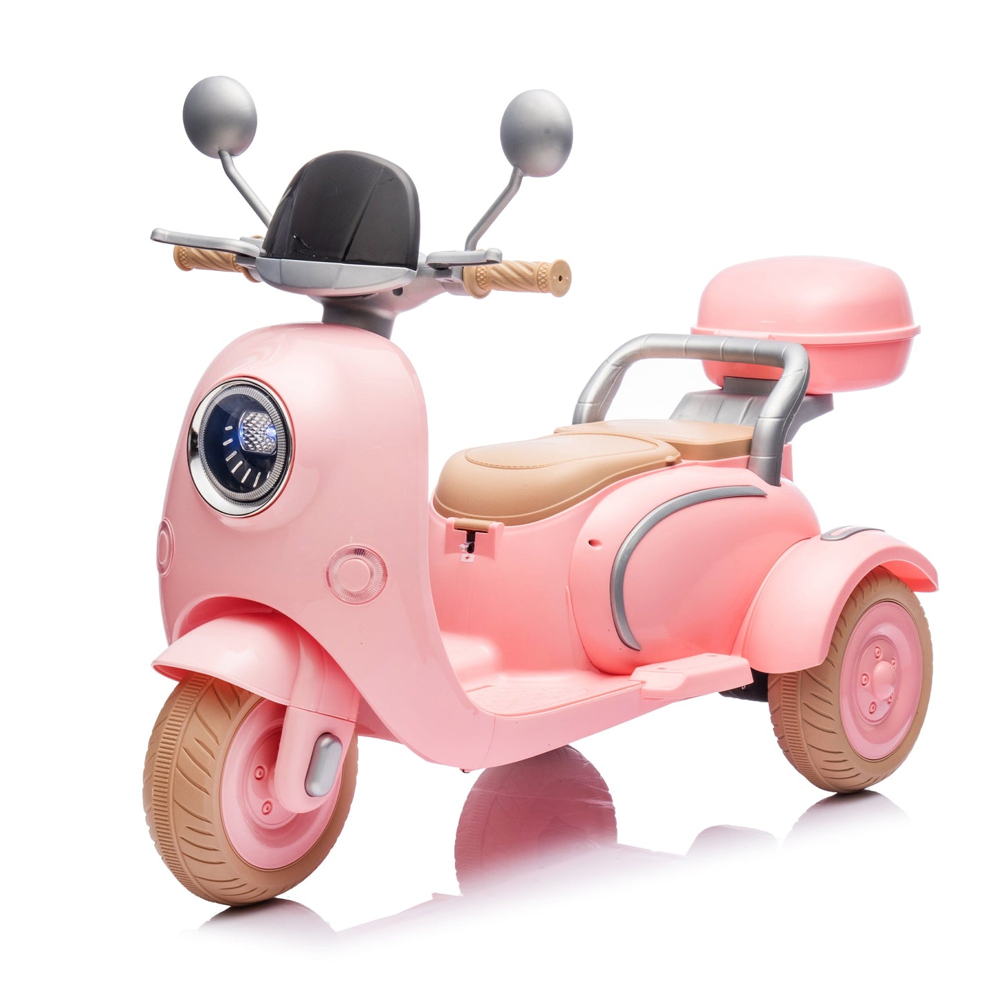 12V Two Motors Kids Ride On Two-Seater Electric Motorcycle