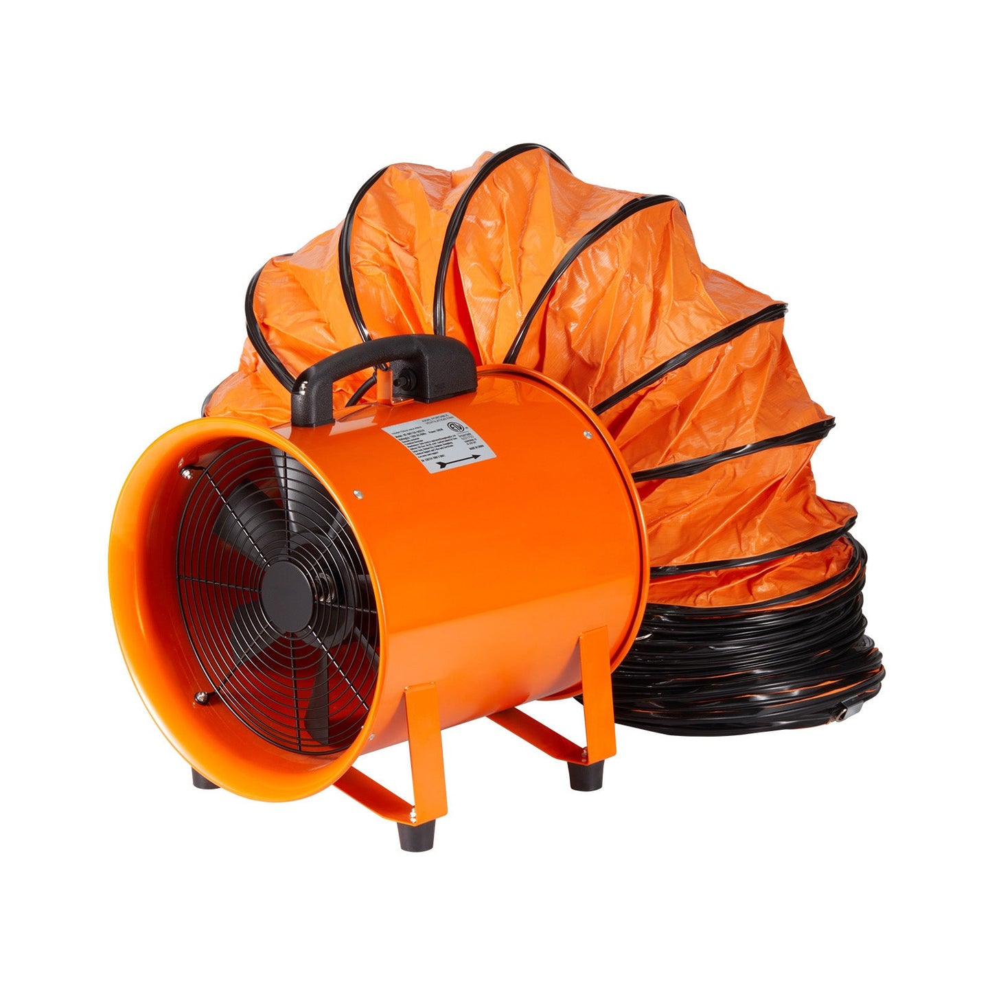 Portable Ventilator, 12 Inch Heavy Duty Cylinder Fan with 33ft Duct Hose