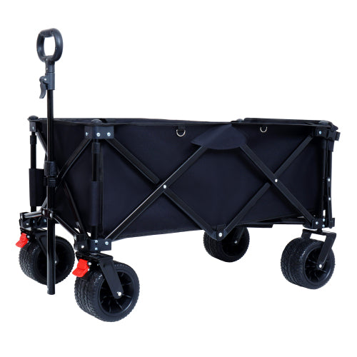 Foldable Wagon with Extended Tailgate and Large All-Terrain Wheels