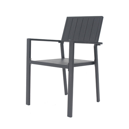 Modern Outdoor Indoor Metal Side Chair - Set of 2