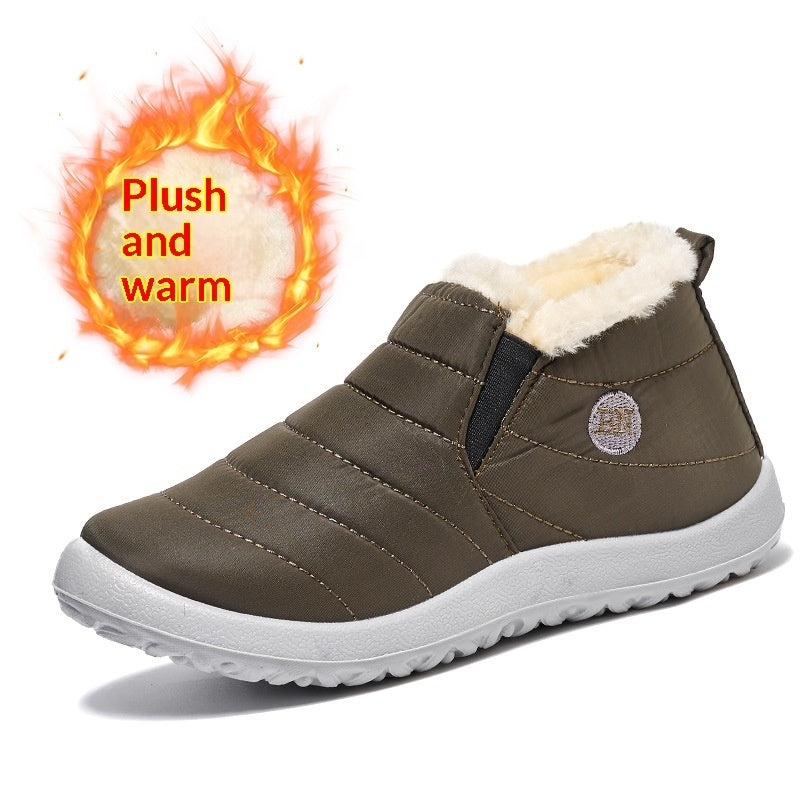 Warm Cotton Shoes Soft-soled Waterproof Boots For Snowy Conditions