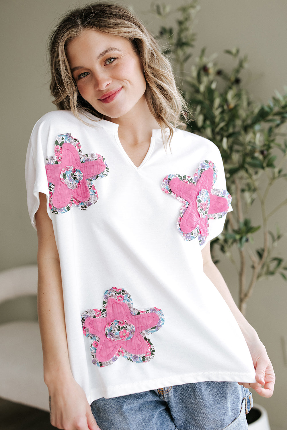 Fallon Floral Dolman Sleeve Top