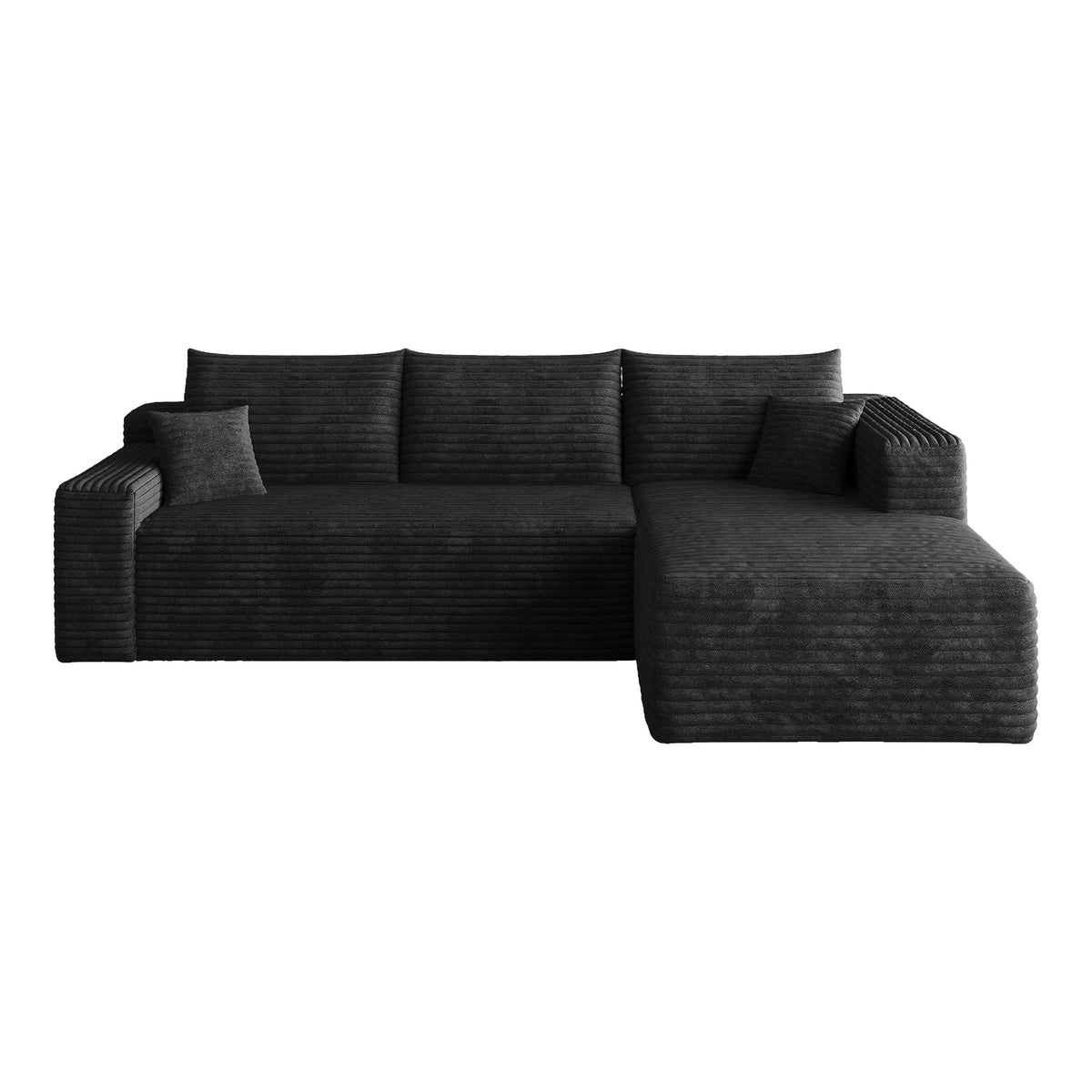 95" Cloud Sectional Sofa, Modern Minimalist Upholstered Couch