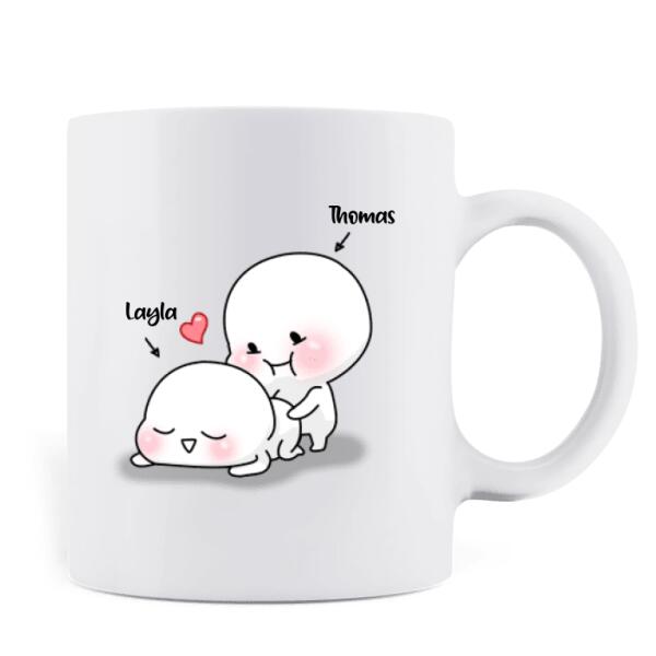 Personalized Couple Coffee Mug - Gifts for Couple Valentines Day - Baby, I'm No Weather Man - Happy Valentine's Day