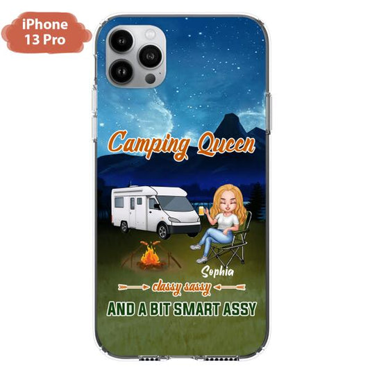 Personalized Camping Queen Phone Case - Gift Idea For Camping Lover - Case For iPhone And Samsung