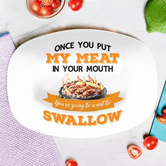 Personalized Camping Serving Platter - Gift Idea Camping Lovers - That's What I Do, I Drink, I Grill And I Know Things