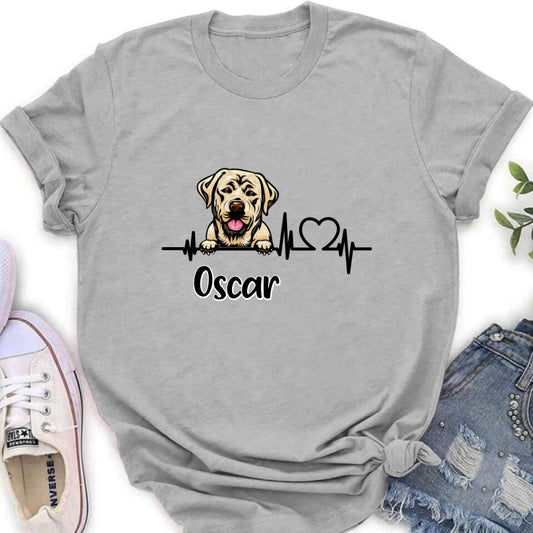 Personalized Heartbeat Dog/Cat Shirt/Pullover Hoodie - Up to 2 Pets - Gift Idea For Dog/Cat Lover