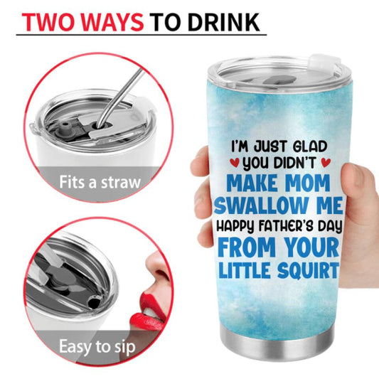 Personalized Tumbler For Dad - Gift Idea For Father's Day - Up to 7 Sperms