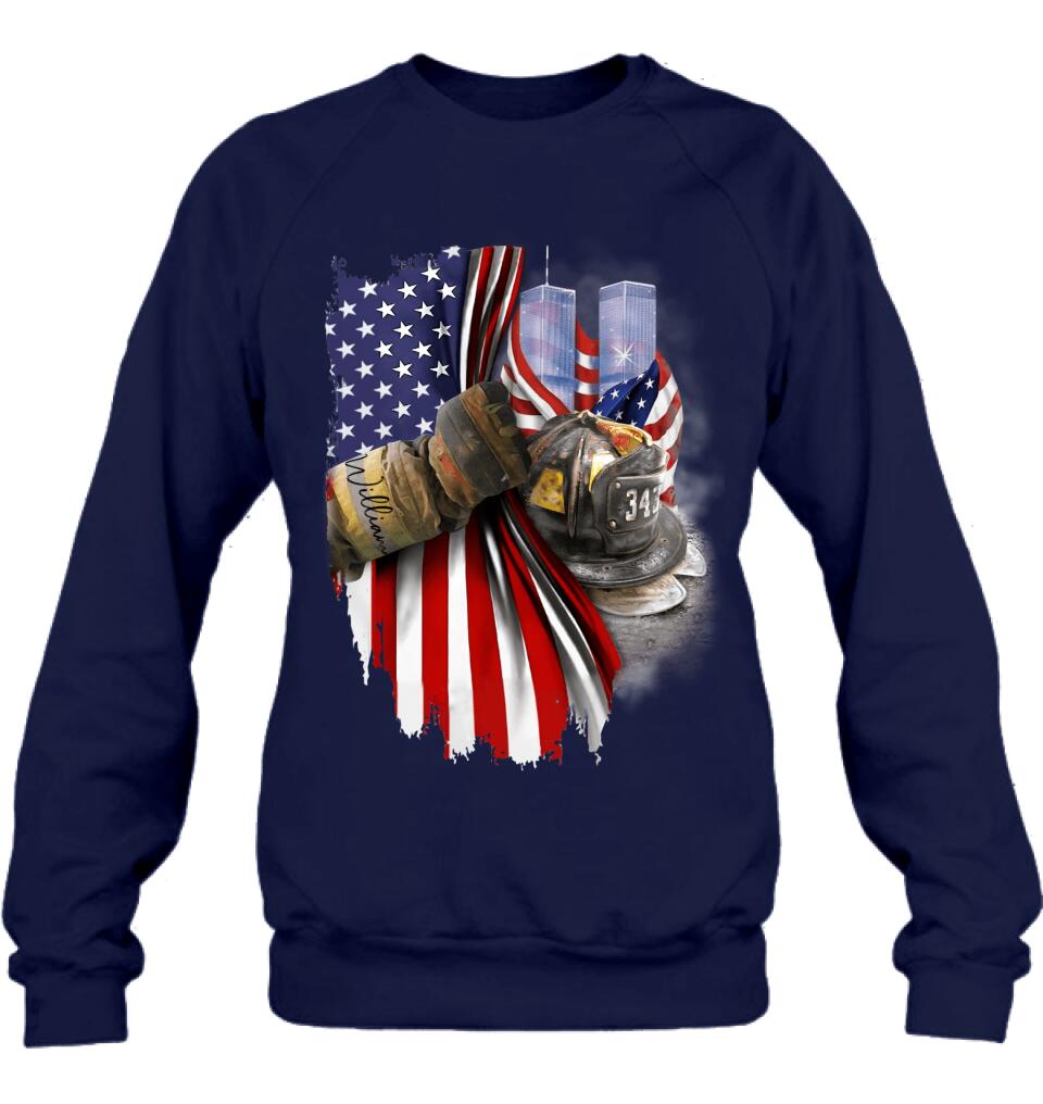 Personalized Fire Fighter Shirt/Hoodie - Gift Idea For 4th Of July Day