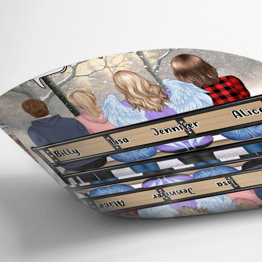 Personalized Memorial Family Pillow Cover/Cushion Cover - Daughters/Sons With Mom/Dad - Memorial Gift For Family Members - We Still Talk About You