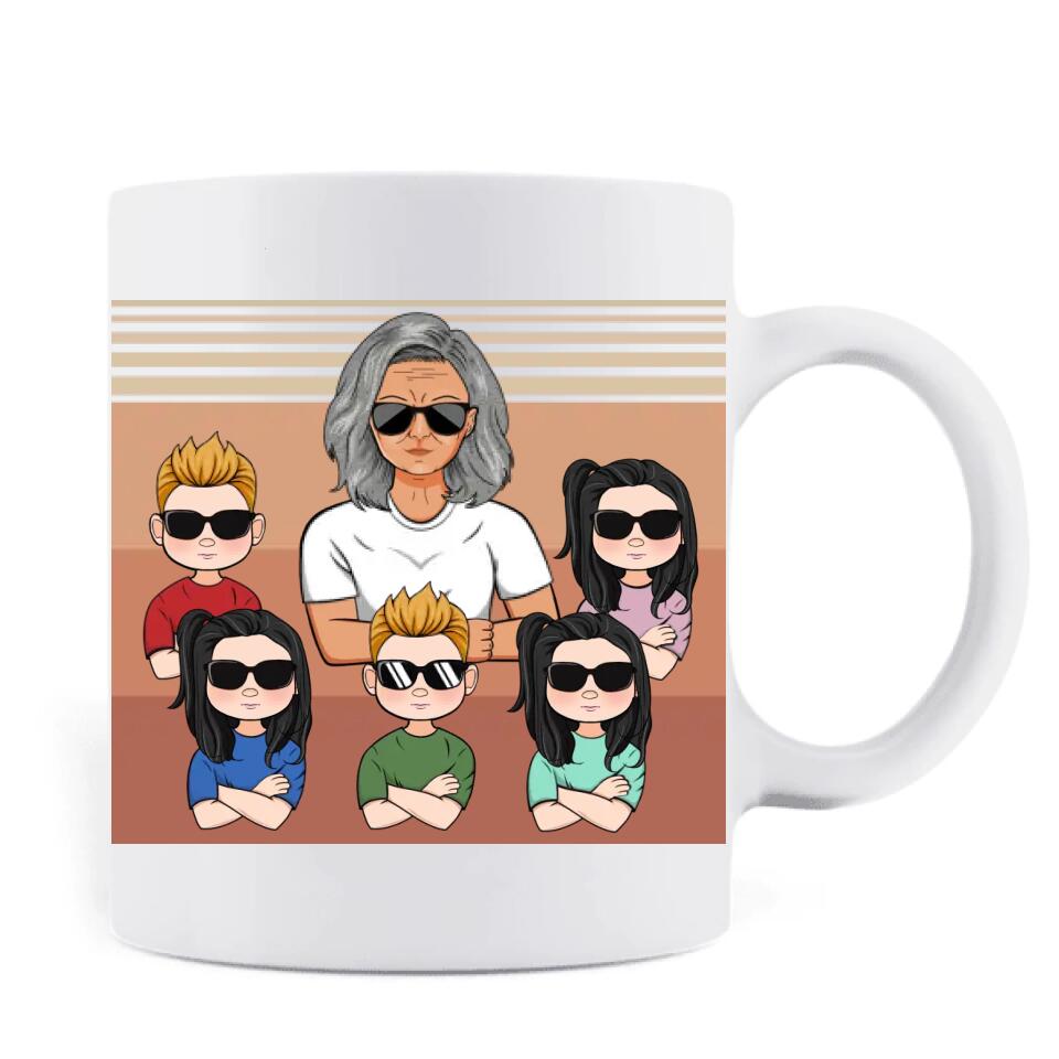 Custom Personalized Mom/Grandma Coffee Mug
- Gift Ideas For Mom And Grandma - My Favorite Child