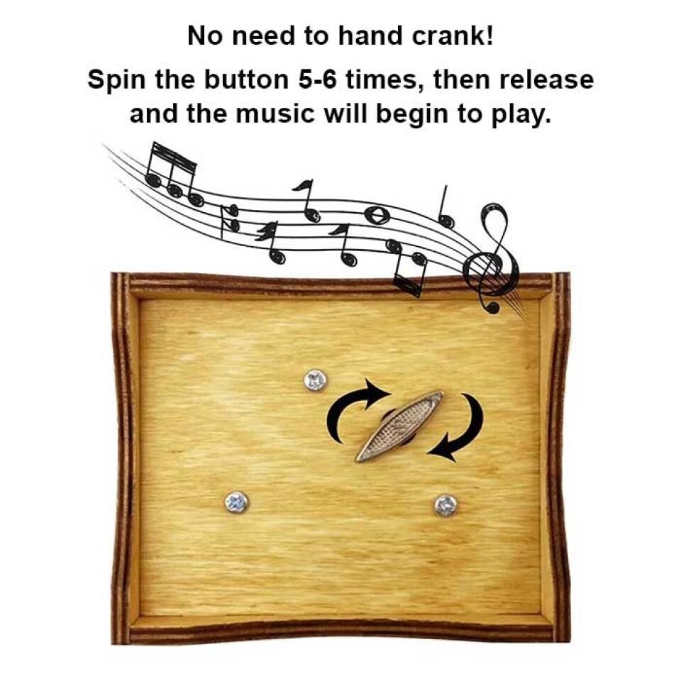 Personalized Old Couple Music Box - Mother's Day/Anniversary Gift Idea From Husband - To My Wife