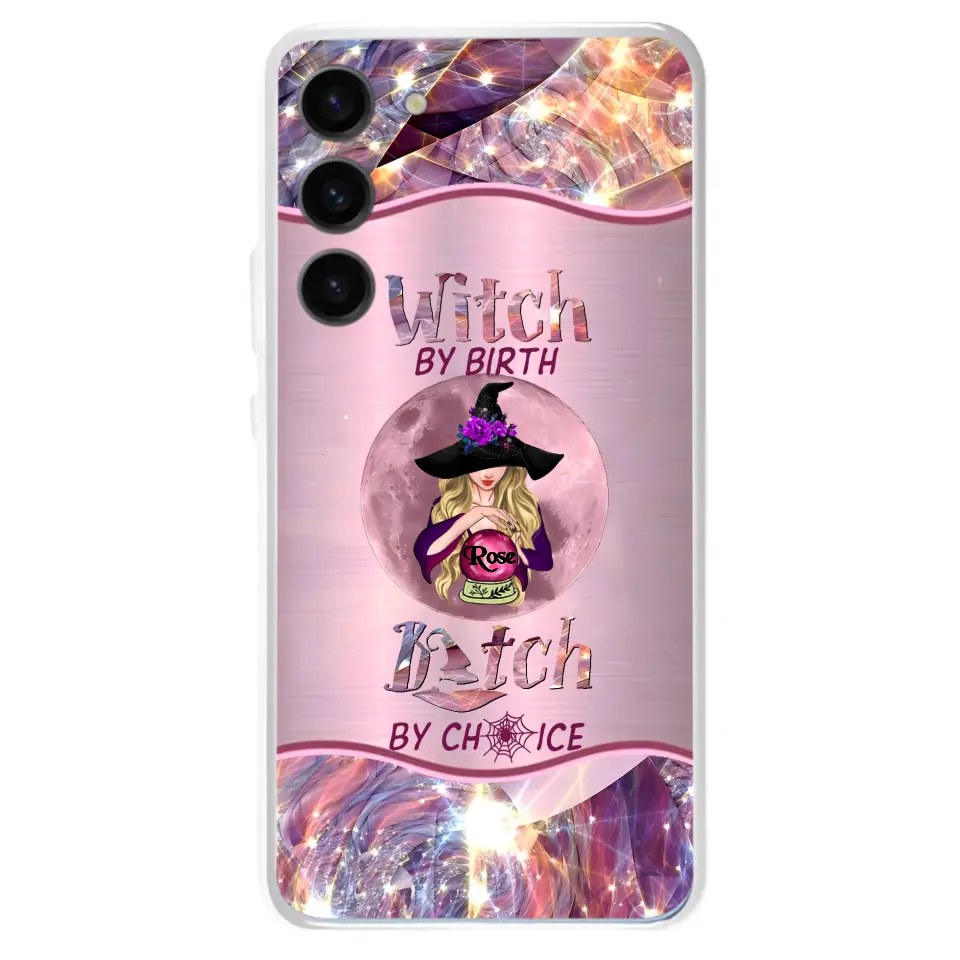 Personalized Witch Phone Case - Halloween Gift Idea For Witch Lovers - Case For iPhone/Samsung - Witch By Birth Bitch By Choice