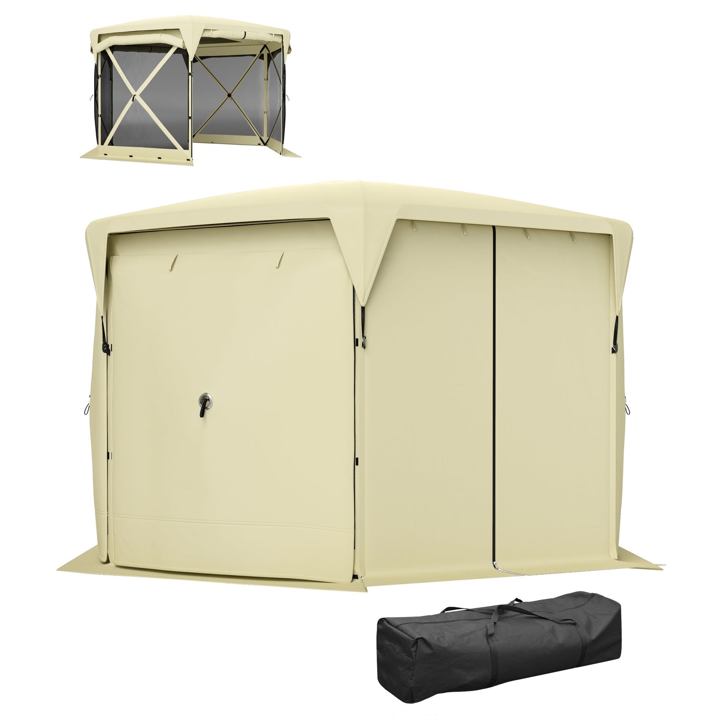 11 x 11ft Pop Up Tent with Removable Roof Cover