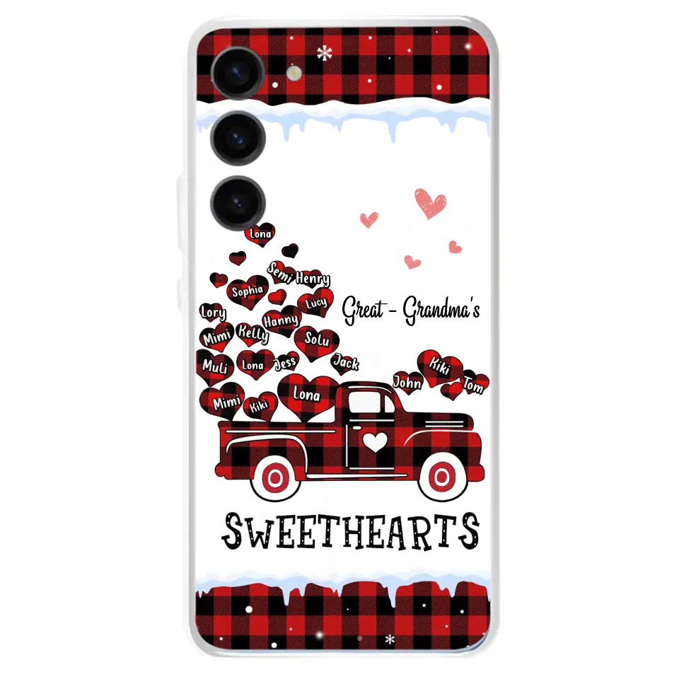 Personalized Grandma Phone Case - Gift Idea For Grandma - Up to 20 Children - Great Grandma's Sweethearts - Case For iPhone/Samsung
