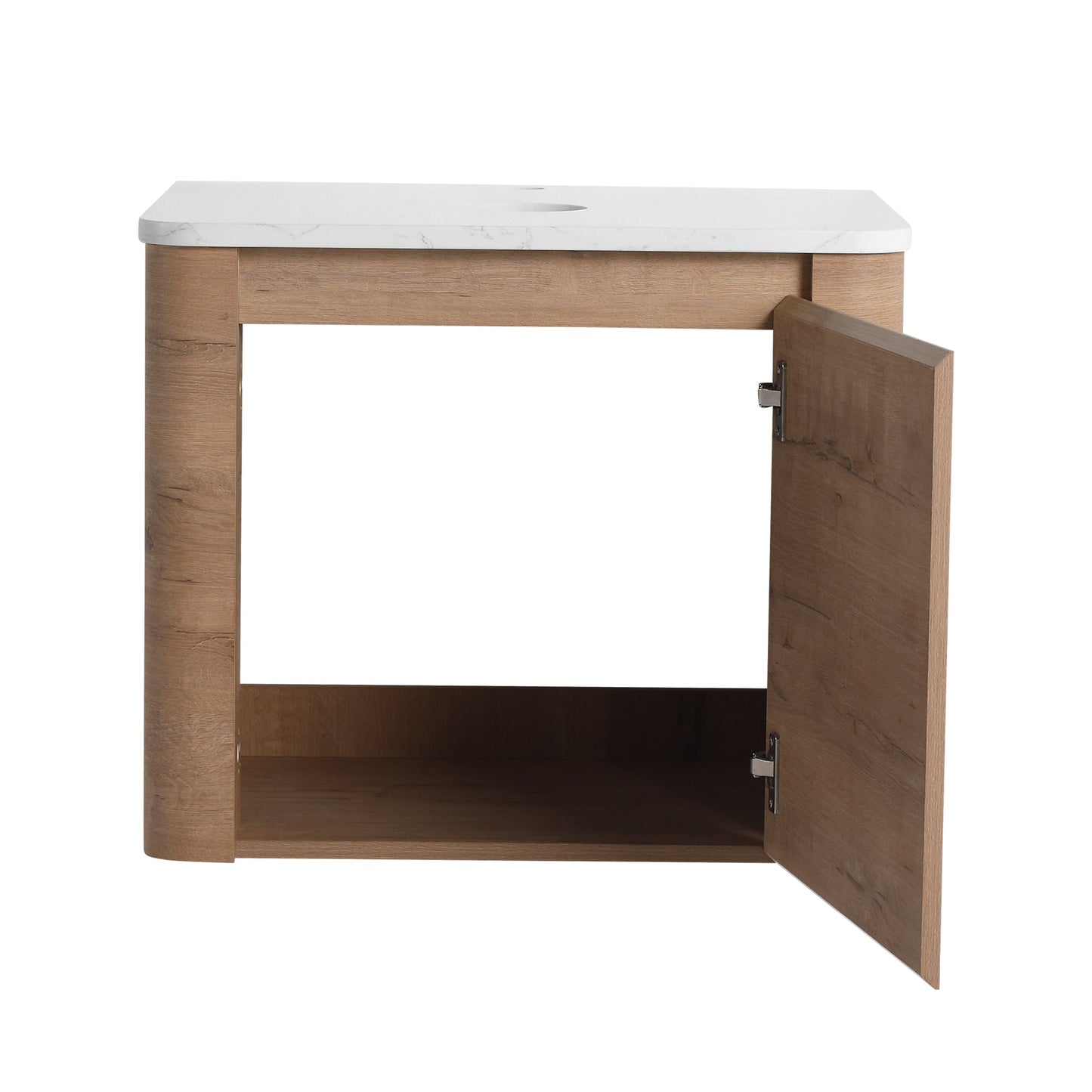 24'' Wall-Mounted Bathroom Vanity with Soft-Close Door