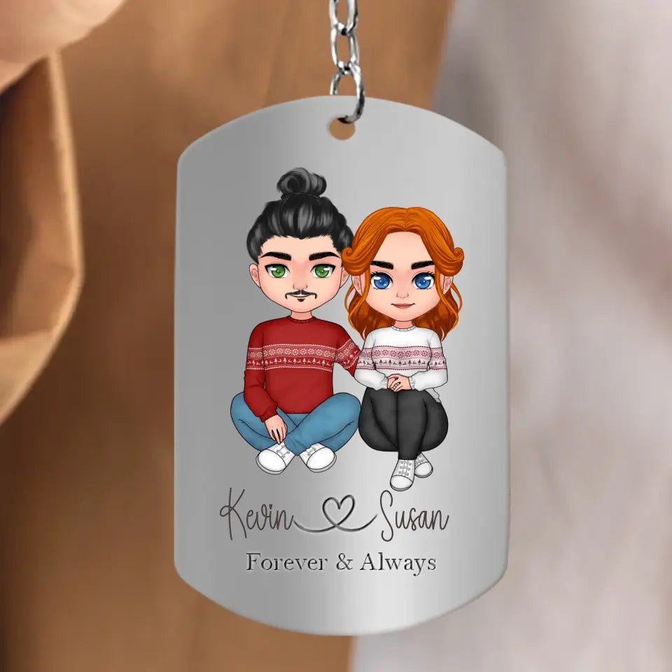 Personalized Couple Aluminum Keychain -
Gift Idea For Couple/Valentine's Day - You're Sexy I Appreciate You