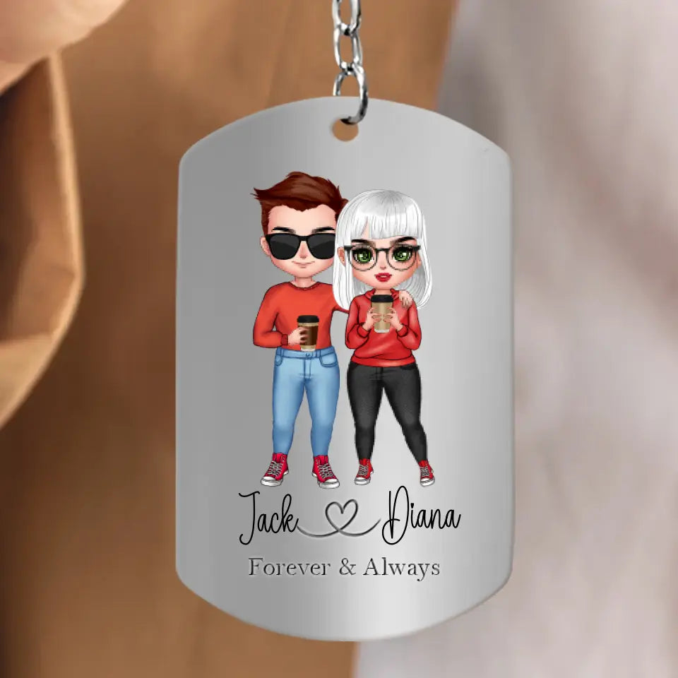 Personalized Couple Aluminum Keychain -
Gift Idea For Couple/Valentine's Day - I Believe In You