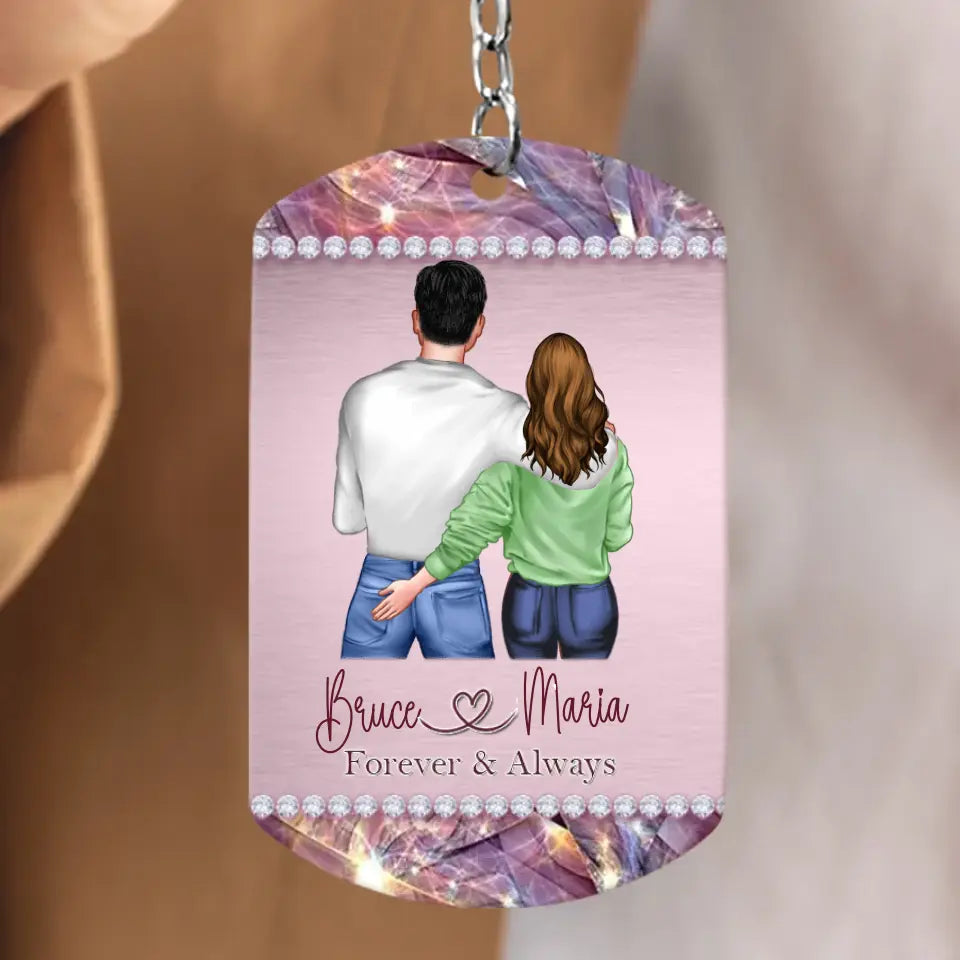 Personalized Couple Aluminum Keychain -
Gift Idea For Couple/Valentine's Day - In Case I Don't Say It Enough