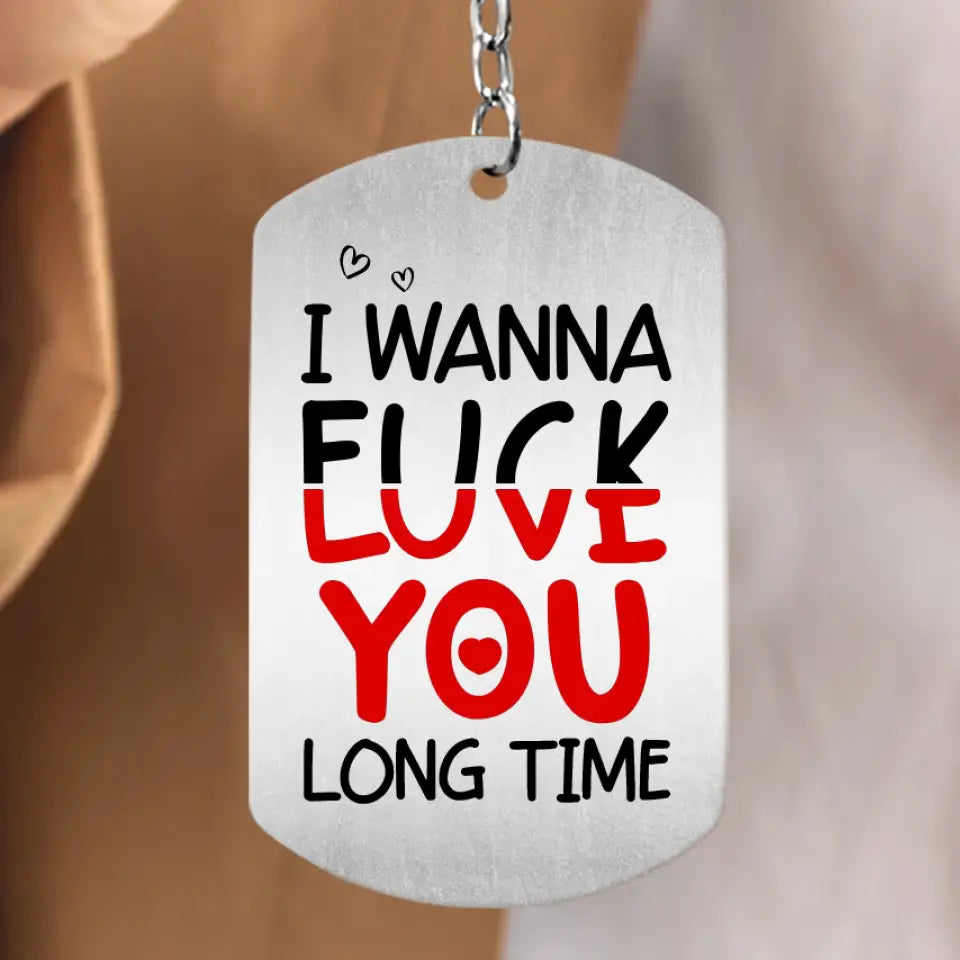 Personalized Couple Photo Aluminum Keychain - Gift Idea For Couple/Him/Her/Valentine's Day - I Love You