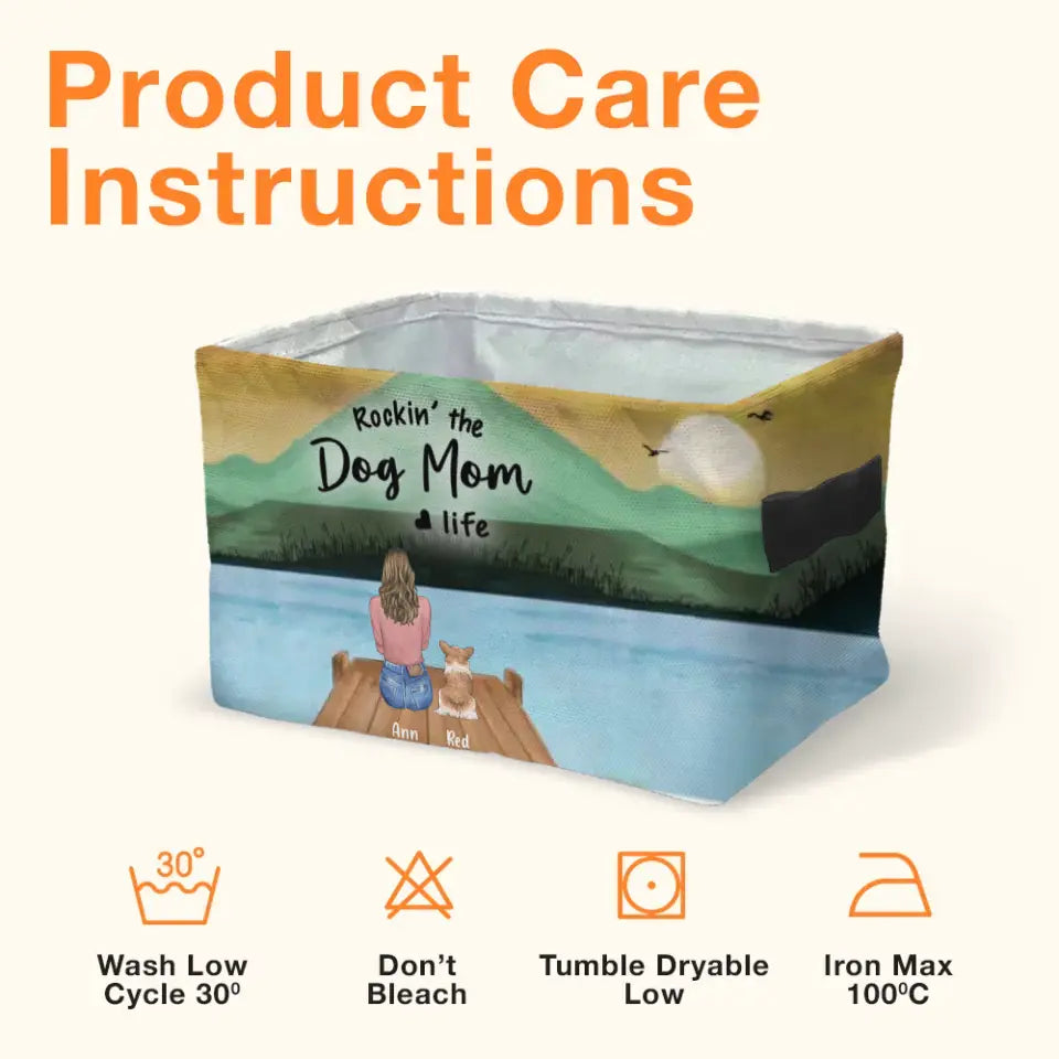 Personalized Dog Mom Storage Box -
Up to 5 Dogs - Mother's Day Gift For Dog Lovers - Rockin' The Dog Mom Life