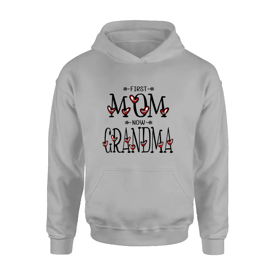 Personalized Mom And Grandma Shirt - Up to 5 Kids & 7 Grandkids - Mother's Day Gift Idea for Mom/Grandma