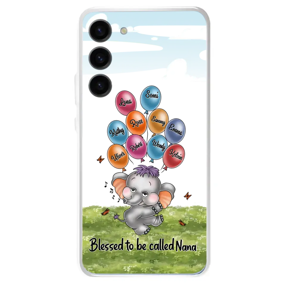 Personalized Grandma Phone Case - Up to 10 Kids - Gift Idea for Grandma/Mother's Day - Blessed To Be Called Nana