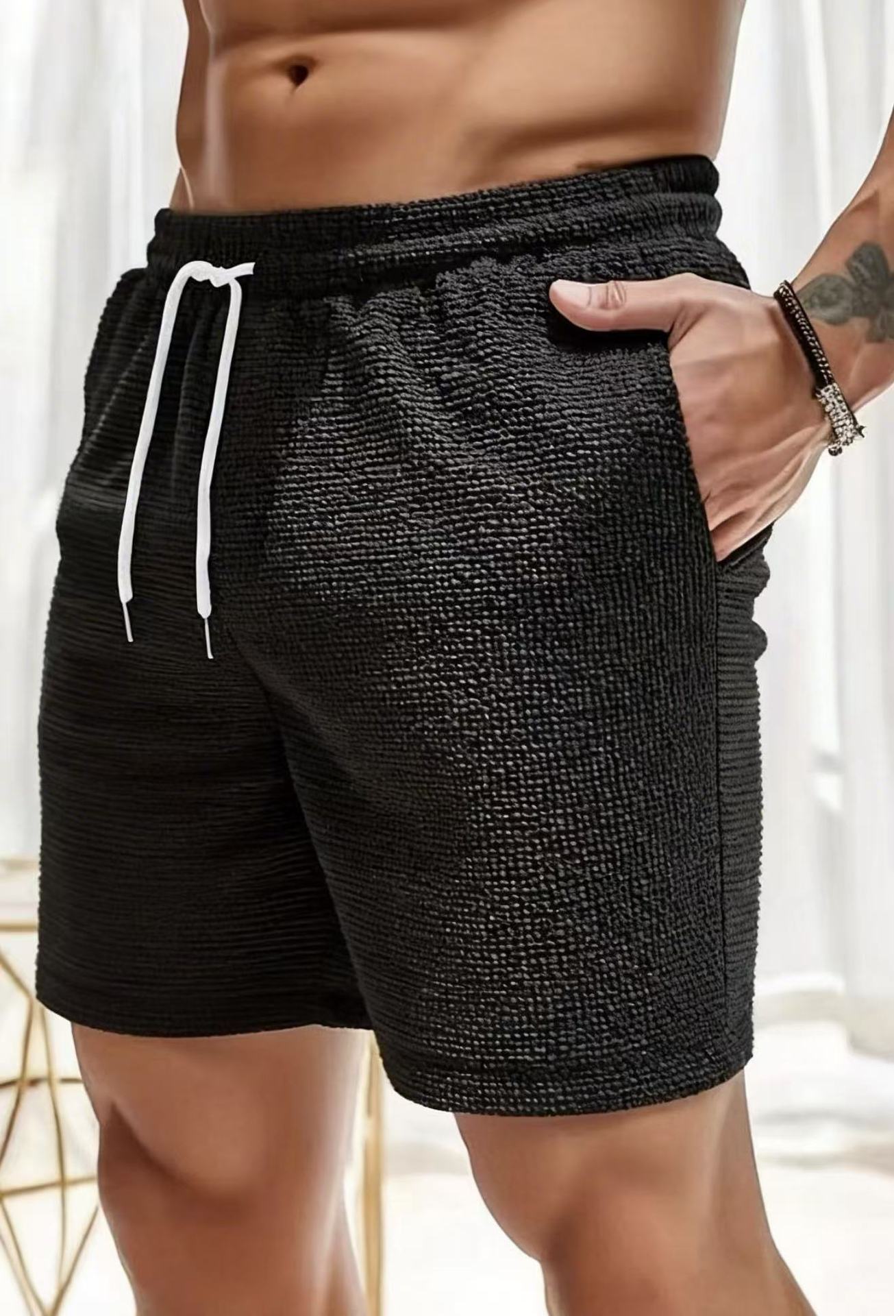 Men's Summer Trendy Loose Plain-colored Shorts
