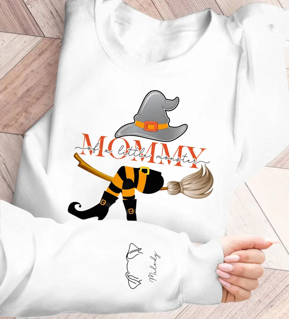 Personalized Mommy Of Little Monsters AOP Sweater - Up to 6 Dogs - Gift Idea For Dog Mom
