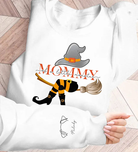 Personalized Mommy Of Little Monsters AOP Sweater - Up to 6 Dogs - Gift Idea For Dog Mom