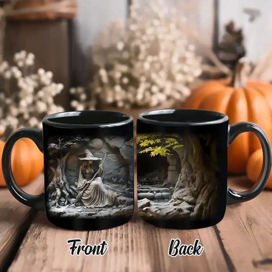 Personalized Witch Coffee Mug - Halloween/Birthday Gift Idea For Yourself, Women, Witch Lovers