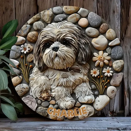 Custom Personalized Shih Tzu Metal Sign - Gift Idea For Dog Lover