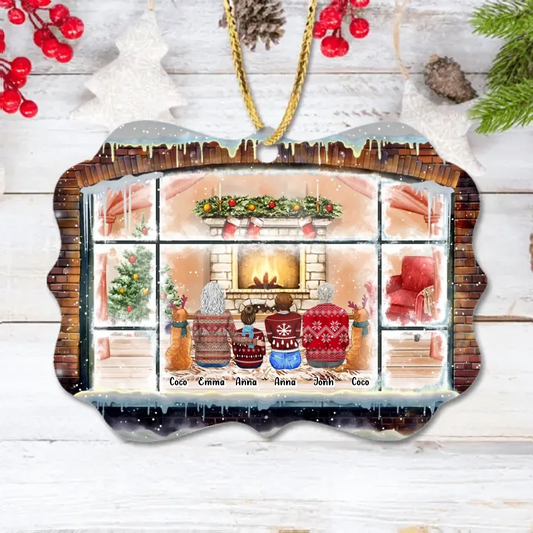 Personalized Family Wooden Ornament - Christmas Gift Idea For Family/Couple/Pet Lover