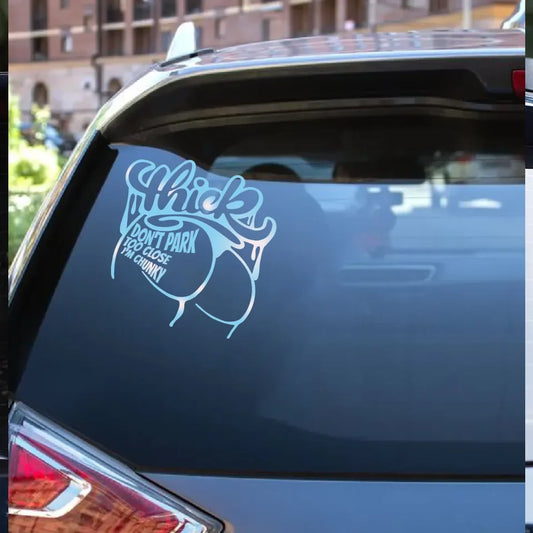 Personalized Don't Park Too Close Decal - Funny Gift Idea For Car Owner