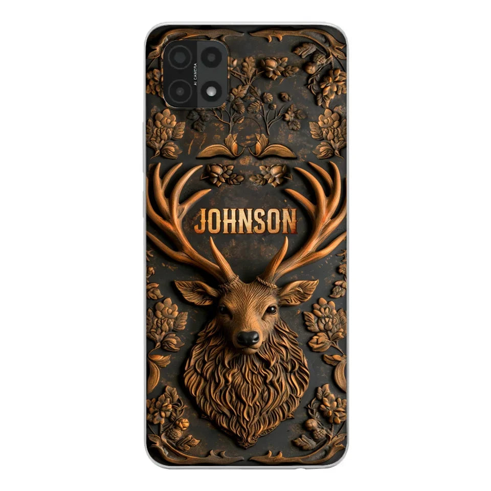 Custom Personalized Deer Hunting 3D Printed Effect Phone Case - Gift Idea For Hunting Lover - Case For Xiaomi/ Oppo/ Huawei